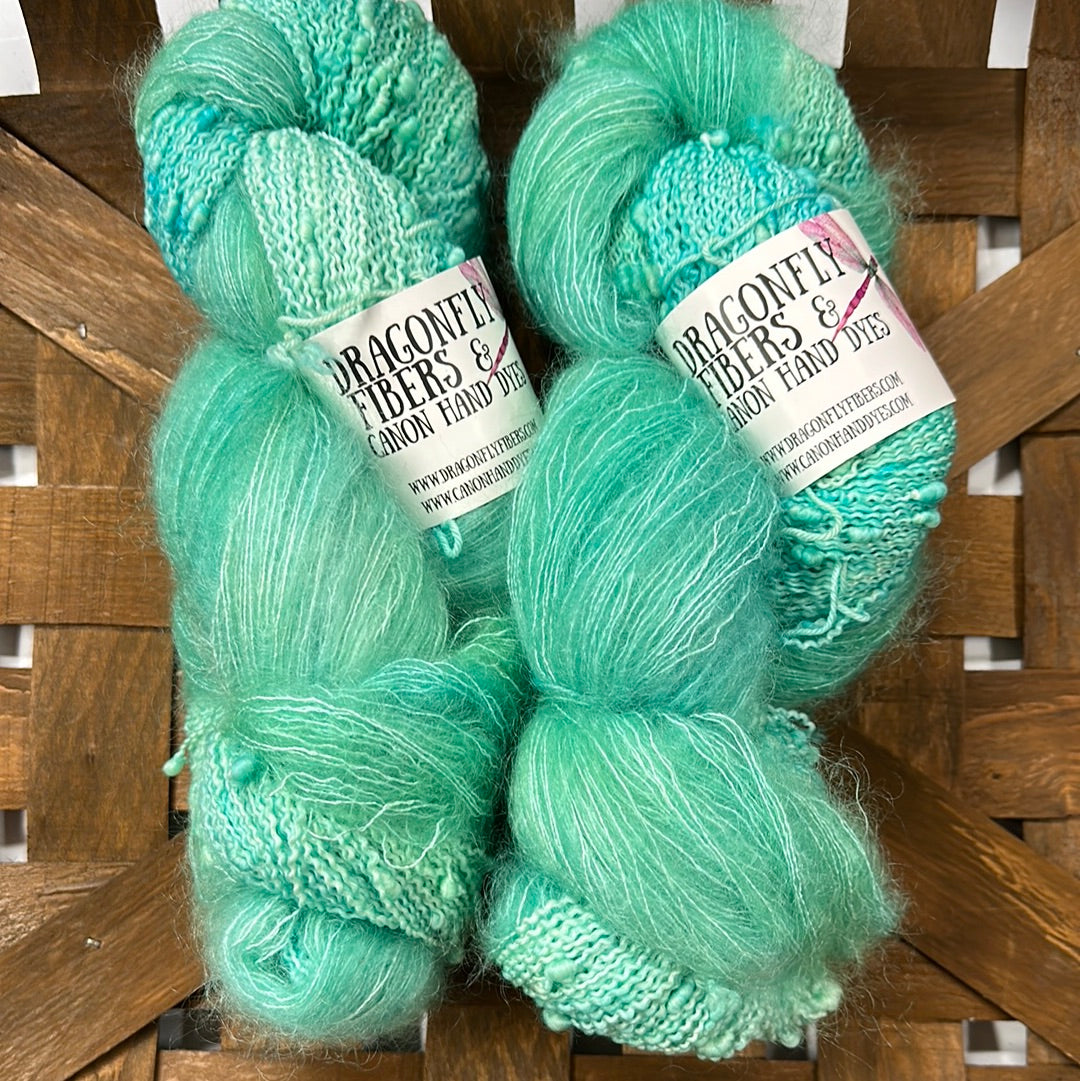 Slub & Mohair Yarn Set; Mint Julep – Canon Hand Dyes