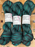 Green Eyed Monster; Self-Striping Yarn on William Merino