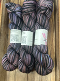 Drowned in the Melancholy; Self-Striping Yarn on William Merino