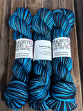 Once in a Blue Moon; Self-Striping Yarn on William Merino