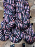 Opalite; Self-Striping Yarn on Charles Merino