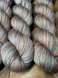 Foggy Morning in Lothlorien; Self-Striping Yarn on Charles Merino