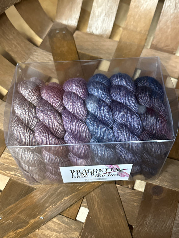 Spring Fling Shawl Kit; Bruce Yak Silk Merino Yarn