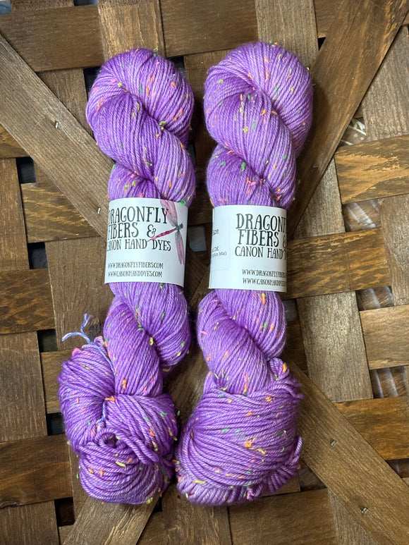 Lavender Haze; Neon Tweed Yarn