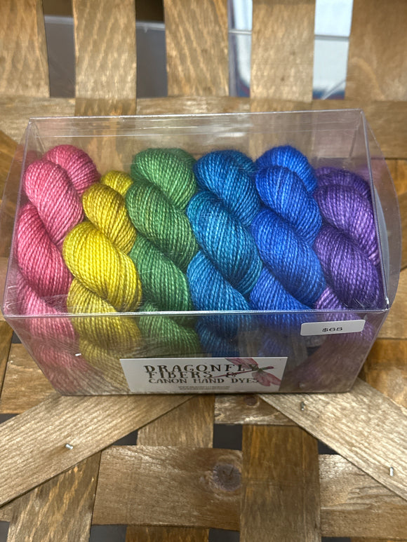 Another Rainbow Shawl Kit; Charles Merino Yarn