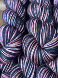 Opalite; Self-Striping Yarn on Charles Merino