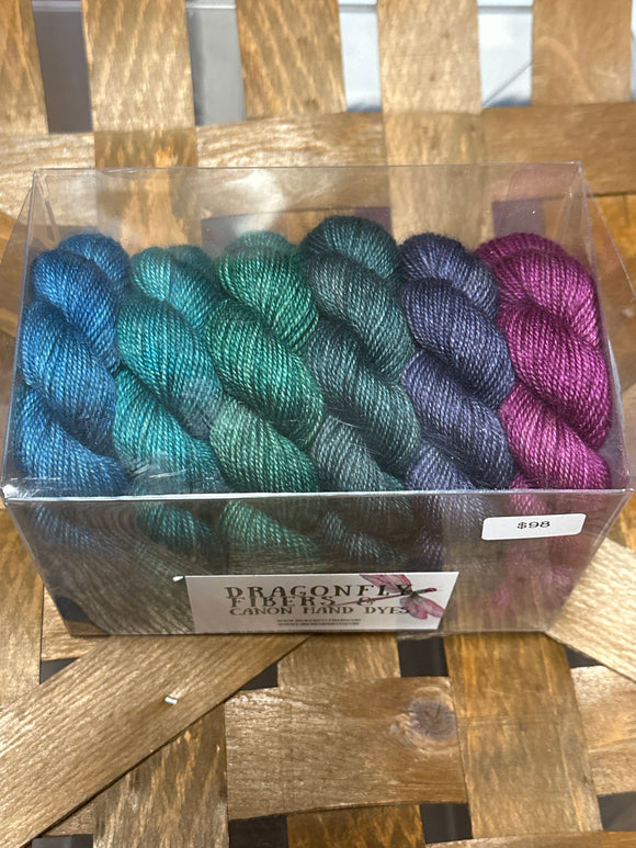 Family Jewels Shawl Kit; Bruce Yak Silk Merino Yarn (Copy)