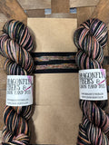 We Used to Live with Ghosts; Self-Striping Yarn on Charles Merino