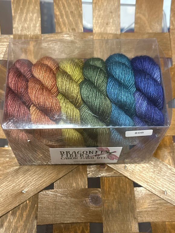 Another Rainbow Shawl Kit; Bruce Yak Silk Merino Yarn