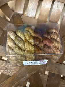 Golden Slumber Shawl Kit; Oscar Sparkle Merino Yarn