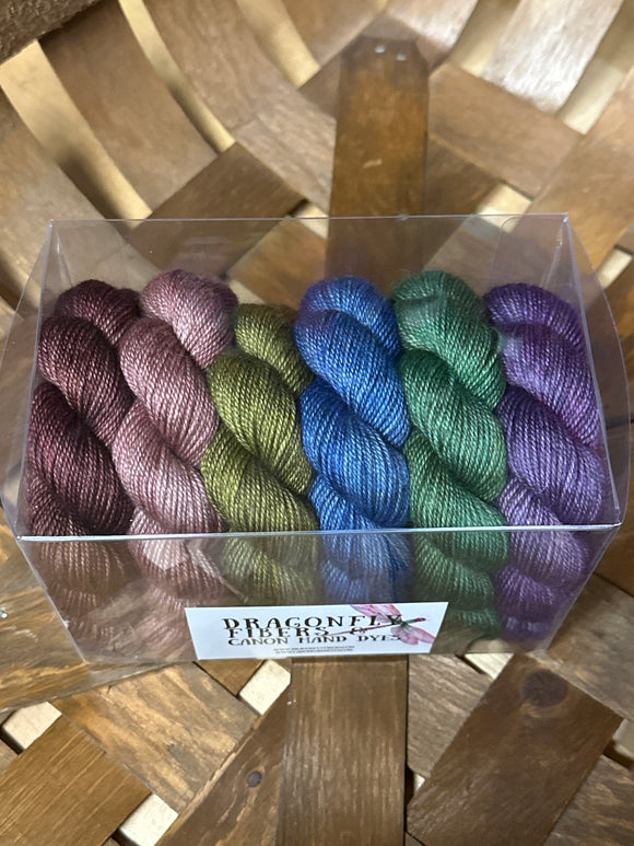 One of a Kind Shawl Kit; Bruce Yak Silk Merino Yarn