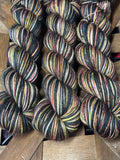 I Think Our House is Haunted; Self-Striping Yarn on Charles Merino