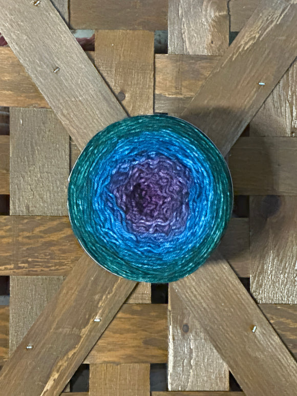 Gradient Yarn Cake! William Merino; #2