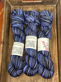 I'd Cry My Eyes Violet; Self-Striping Yarn on William Merino