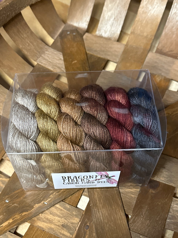 Candlelight Shawl Kit; Bruce Yak Silk Merino Yarn