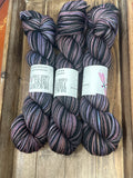 Drowned in the Melancholy; Self-Striping Yarn on William Merino