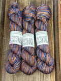 We Looked Fire; Self-Striping Yarn on William Merino