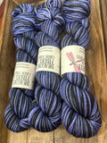 I'd Cry My Eyes Violet; Self-Striping Yarn on William Merino