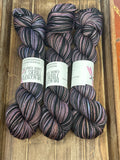 Drowned in the Melancholy; Self-Striping Yarn on William Merino