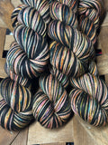 We Used to Live with Ghosts; Self-Striping Yarn on Charles Merino