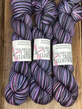 The Dark Lord; Self-Striping Yarn on William Merino