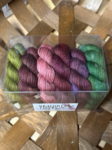 Sleeping Beauty Shawl Kit; Oscar Sparkle Merino Yarn