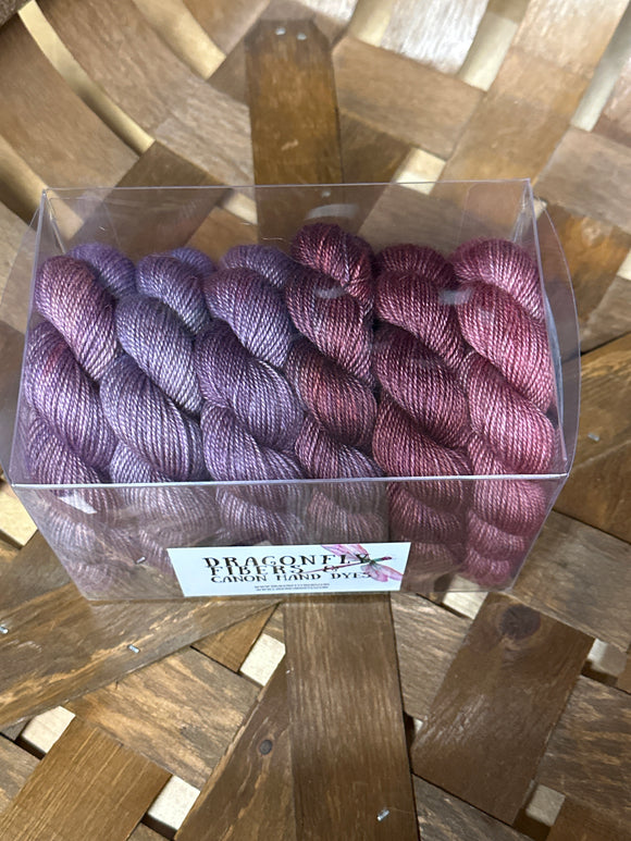 Pretty in Pink Shawl Kit; Bruce Yak Silk Merino Yarn