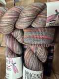 Foggy Morning in Lothlorien; Self-Striping Yarn on Charles Merino