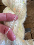 Naked & Neon; Glow in the Dark Tweed Fluff Fingering Weight Yarn