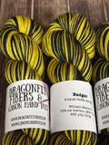 Badger; Self-Striping Yarn on William Merino