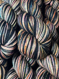 We Used to Live with Ghosts; Self-Striping Yarn on Charles Merino