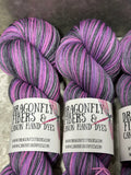 Princess of Darkness; Self-Striping Yarn on William Merino