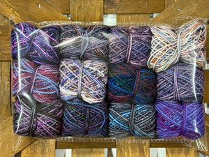 10g Mottled Minis; Dragon Sock Merino Yarn; 12 color pack #6