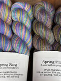 Spring Fling; Self-Striping Yarn on Multiple Base Options