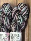 Lothlorien; Self-Striping Yarn on Charles Merino