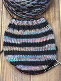 Lothlorien; Self-Striping Yarn on Charles Merino