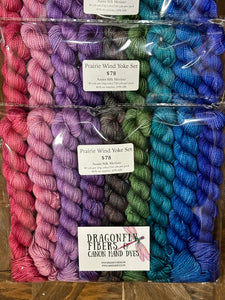 Prairie Wind Yoke Color Work Bundle ; 20g minis on Silk Merino