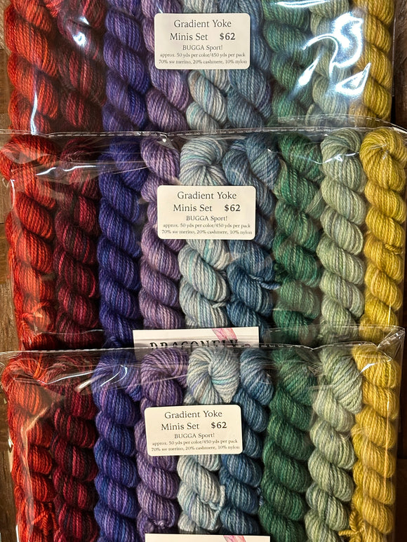 Bugga SPORT 50yd Minis Set for Sweater Yokes & Color Work; Set #2