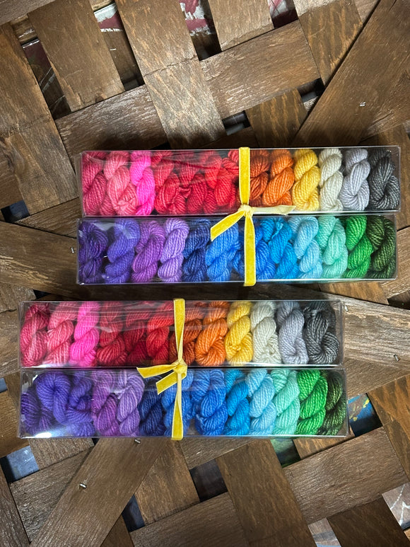 Umbrellas of Cherbourg; Minis set on Charles Merino Fingering Weight Yarn