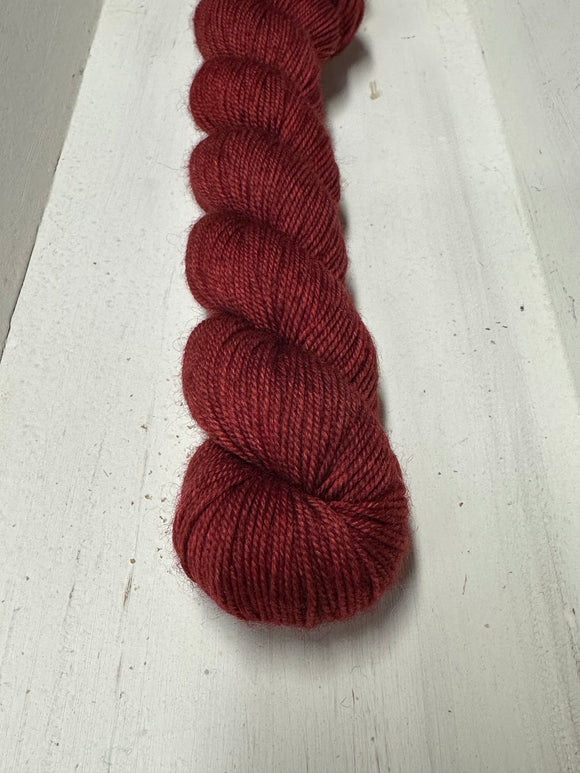 Red 50g Skein; Bruce Yak Merino yarn