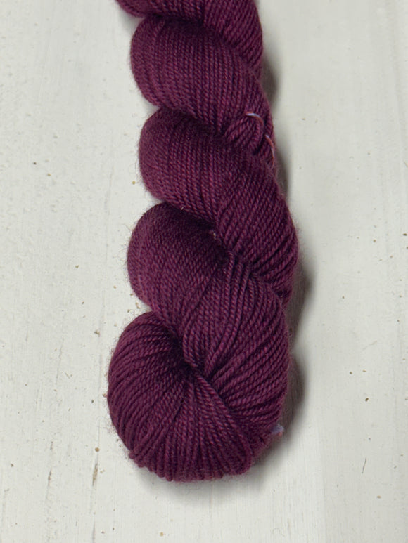 Berry 50g Skein; Bruce Yak Merino yarn