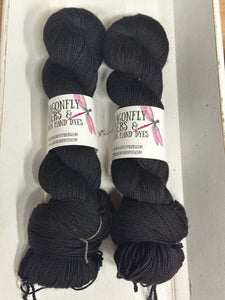 Black Widow 100g Skein; Charles Merino yarn