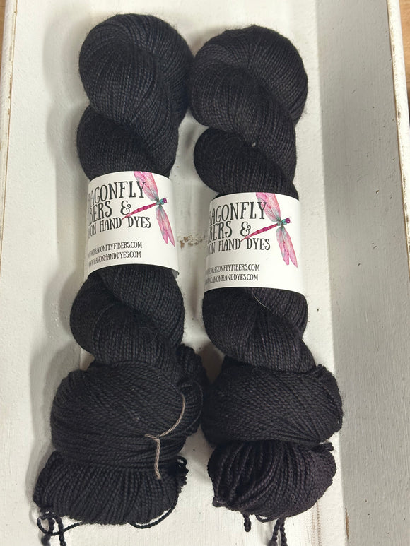 Black Widow 100g Skein; Charles Merino yarn