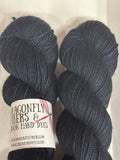 Blackest Blue 4oz. Skein; Bugga Fingering MCN Yarn