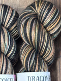 We Drove Out to the Desert; Self-Striping Yarn on Charles Merino