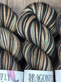 We Drove Out to the Desert; Self-Striping Yarn on Charles Merino