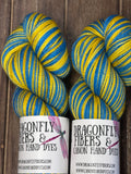 Good Day Sunshine; Self-Striping Yarn on Charles Merino