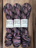 Opalite; Self-Striping Yarn on Charles Merino