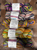 DESTASH: 4 skein MYSTERY GRAB BAG SELF-STRIPING YARN
