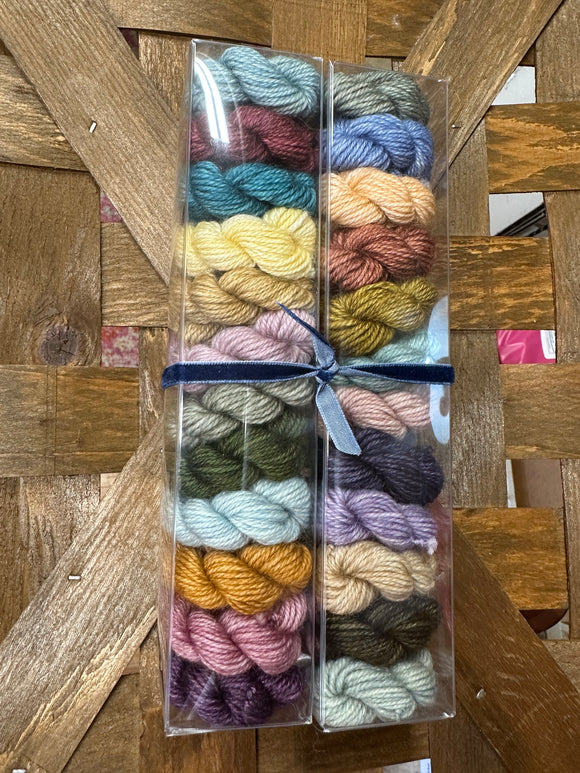 Folklore & Evermore; Minis set on Virginia BFL Fingering Weight Yarn